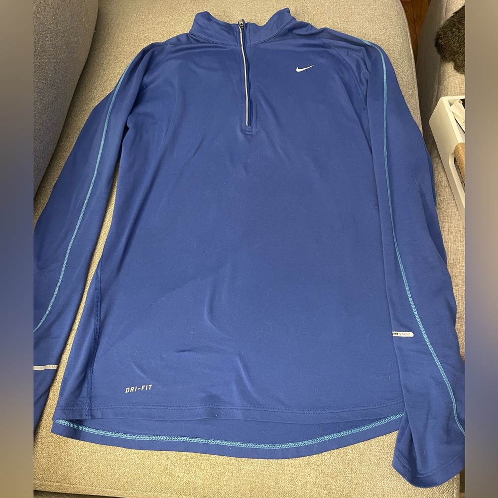 Purple/ Blue Nike Dri-fit 1/4 zip